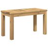 vidaXL Table basse Blanc 60,5 x 30 x 36 cm Bois d'Acacia Massif