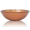 vidaXL Lavabo Verre tremp&eacute; 42 cm Marron