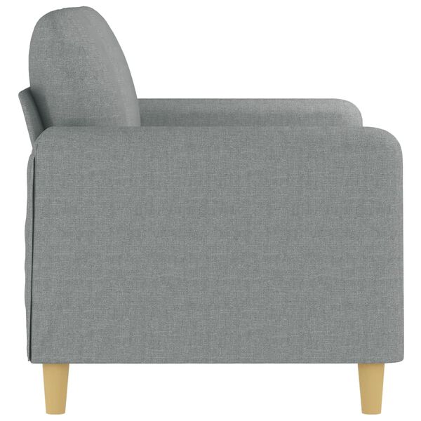vidaXL Canap&eacute; &agrave; 2 places Gris clair 120 cm Tissu