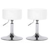 vidaXL Tabourets de bar lot de 2 blanc similicuir