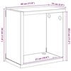 vidaXL &Eacute;tag&egrave;res cube murales 4 pcs Blanc et ch&ecirc;ne sonoma 30x15x30 cm