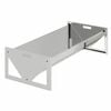 vidaXL Trough d'alimentation pour le b&eacute;tail Argent 108 x 50 x 28 cm