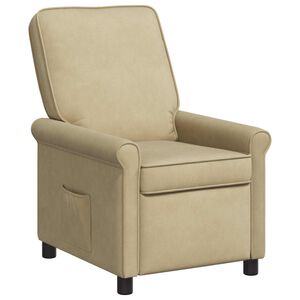 vidaXL Fauteuil inclinable Vert gris 69 x 95 x 101 cm Tissu