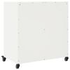 vidaXL Buffet blanc 68x39x72 cm acier