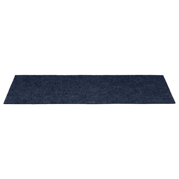 vidaXL Tapis d'escalier autocollants 30 pi&egrave;ces 60 x 25 cm Bleu marine Rectangulaire