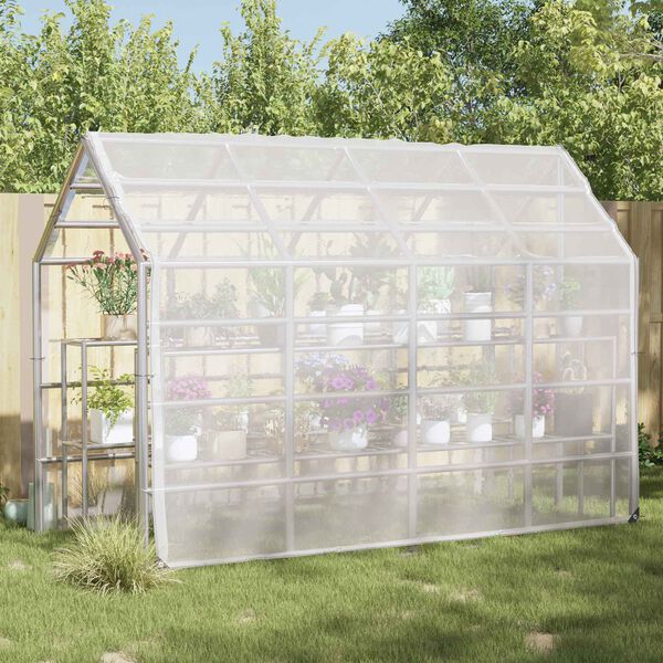 vidaXL B&acirc;che avec &oelig;illets Transparent 3 x 3 m Poly&eacute;thyl&egrave;ne
