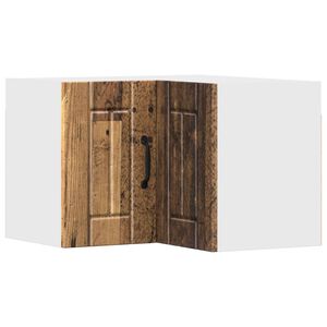 vidaXL Cabinet d'angle mural Lucca Bois ancien 57 x 57 x 40 cm