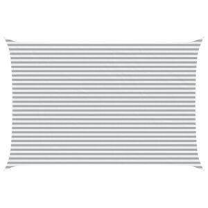 vidaXL Voile d'ombre Gris clair et blanc 6 x 4 m