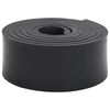 vidaXL Bordure en caoutchouc de chasse-neige noir 250x8x1 cm