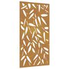 vidaXL Décoration murale jardin 105x55 cm design de feuille de bambou