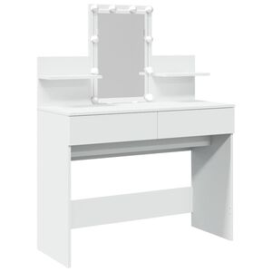 vidaXL Coiffeuse avec LED blanc 100x40x130 cm