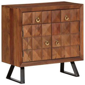 vidaXL Armoire &agrave; tiroirs marron miel 70x35x70 cm bois massif d'acacia