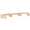 vidaXL Support pour moniteur 80x24x10,5 cm Bois de pin solide