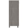 vidaXL Armoire &agrave; chaussures HAMAR Gris clair 85x40x108 cm Pin massif
