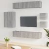 vidaXL Ensemble de meubles TV 8 pcs Sonoma gris Bois d'ing&eacute;nierie