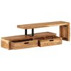 vidaXL Meuble TV (118-200) x 30 x 40 cm Bois massif d'acacia