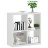 vidaXL &Eacute;tag&egrave;re murale sous forme de cube Blanc 69,5x29,5x69,5 cm MDF