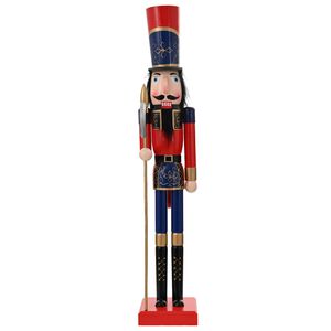 vidaXL Casse-noisette de No&euml;l TURKU Rouge et noir 91 cm