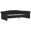 vidaXL Lit avec matelas et USB Noir Tissu 90x200 cm