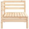 vidaXL Canap&eacute; d'angle de jardin bois de pin massif