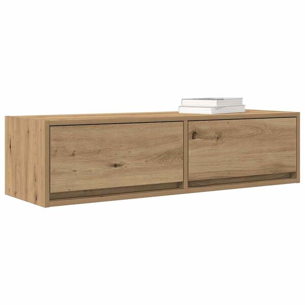 vidaXL Meuble TV ch&ecirc;ne artisanal 100 x 31 x 25.5 cm Bois d'ing&eacute;nierie