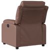 vidaXL Fauteuil inclinable &eacute;lectrique Marron Similicuir