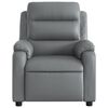 vidaXL Fauteuil inclinable &eacute;lectrique Gris Similicuir