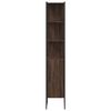 vidaXL Armoire de bain ch&ecirc;ne marron 33x33x185,5 cm bois d'ing&eacute;nierie