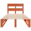 vidaXL Cadre de lit sans matelas cire marron 100x200cm bois pin massif