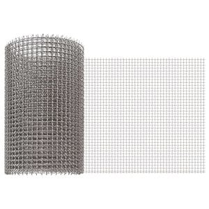vidaXL &Eacute;cran en maille 20 x 200 cm 3 Mesh Acier Inoxydable 201 Argent&eacute;