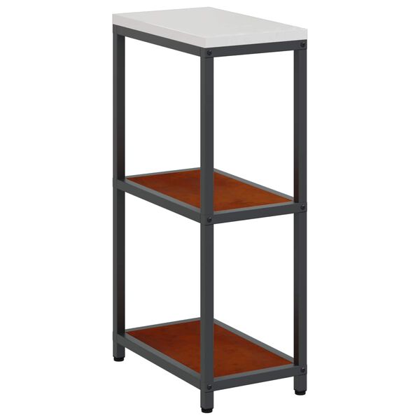 vidaXL Rangement de cuisine avec &eacute;tag&egrave;re Rouill&eacute; 60 x 50 x 92 cm Acier