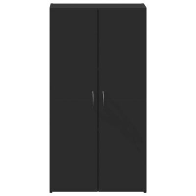 vidaXL Armoire de classement noir 60x32x115 cm bois d'ingénierie