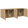 vidaXL Meubles TV muraux 2 pcs ch&ecirc;ne artisanal 80x30x41 cm