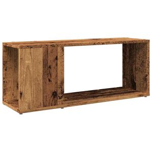 vidaXL Meuble TV vieux bois 80x24x32cm bois d'ing&eacute;nierie