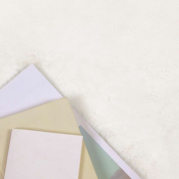 vidaXL Tapis en Fourrure Synth&eacute;tique de Lapin Olite Cr&egrave;me 120 x 170 cm