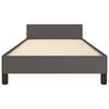 vidaXL Cadre de lit sans matelas gris 80x200 cm similicuir