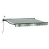 vidaXL Auvent r&eacute;tractable &eacute;lectrique Vert, Blanc, Anthracite 3 x 2,5 m