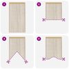 vidaXL Rideau en fils 2 pcs 100 x 250 cm Beige
