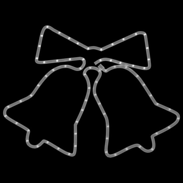 vidaXL Figurine de cloches de Noël avec 72 LED 50x56 cm