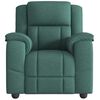 vidaXL Fauteuil de massage inclinable Vert fonc&eacute; Tissu