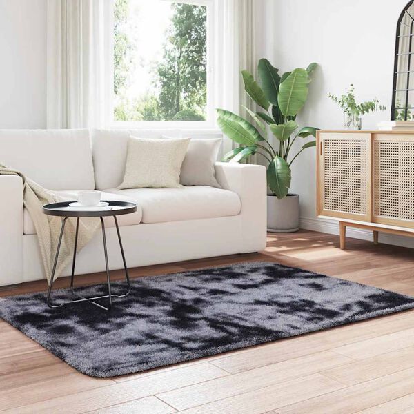 vidaXL Tapis Shaggy &agrave; poils longs NAVARRA gris fonc&eacute; 120x170 cm