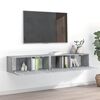 vidaXL Ensemble de meubles TV 2 pcs Sonoma gris Bois d'ing&eacute;nierie