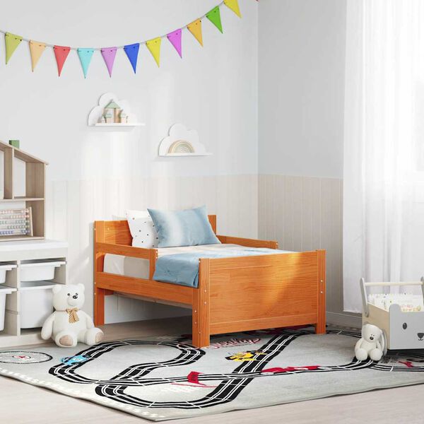 vidaXL Cadre de lit Brun cire 80 x 200 cm Bois d'ingénierie