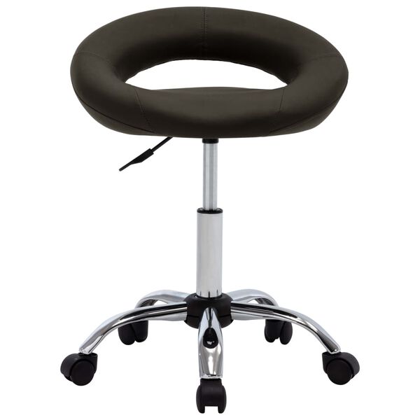 vidaXL Chaise pivotante de salle à manger Marron Similicuir