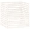 vidaXL Composteur Blanc 100x100x102 cm Bois massif de pin