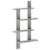 vidaXL &Eacute;tag&egrave;re Murale Sonoma gris 61 x 13,5 x 105 cm Bois d'ing&eacute;nierie