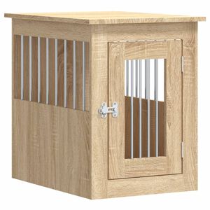 vidaXL Meuble de cage pour chiens ch&ecirc;ne sonoma 45x62x59 cm