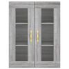 vidaXL Armoire murale sonoma gris 69,5x34x90 cm