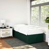 vidaXL Cadre de lit sans matelas vert fonc&eacute; 80x200 cm velours