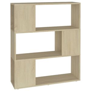vidaXL Biblioth&egrave;que/S&eacute;parateur de pi&egrave;ce Ch&ecirc;ne Sonoma 80x24x94 cm